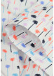 Thumbnail Chemise blanche en coton imprimée coupe ajustée et à manches courtes - Image 6