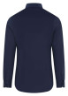Thumbnail Chemise marine unie à coupe ajustée col italien et à manches longues - Image 2