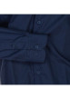Thumbnail Chemise marine unie à coupe ajustée col italien et à manches longues - Image 3