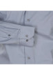 Thumbnail Chemise grise unie avec une coupe ajustée un col italien et des manches longues - Image 3