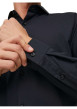 Thumbnail Chemise en coton noire unie avec un col italien et une coupe slim - Image 5