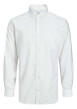 Thumbnail Chemise en coton blanche unie avec une couple slim et un col italien