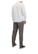 Thumbnail Chemise en coton blanche unie avec une couple slim et un col italien - Image 4