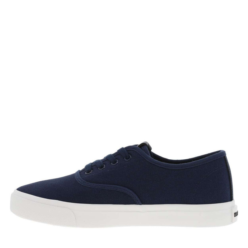 Lyle&scott - Baskets Basses En Toile Bleu Marine à Semelle Vulcanisée Et Lacets Ton Sur Ton - Bleu Marine Lyle&scott - Baskets Basses En Toile Bleu Marine à Semelle Vulcanisée Et Lacets Ton Sur Ton - Bleu Marine