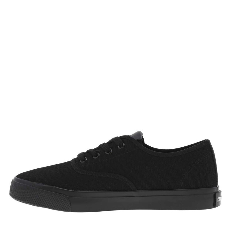 Lyle&scott - Baskets Basses En Toile Noire à Semelle Noire Vulcanisée Et Lacets Ton Sur Ton - Noires Lyle&scott - Baskets Basses En Toile Noire à Semelle Noire Vulcanisée Et Lacets Ton Sur Ton - Noires