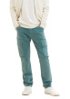 Thumbnail Pantalon cargo en coton vert uni à coupe droite et taille intermédiaire - Image 7