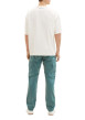 Thumbnail Pantalon cargo en coton vert uni à coupe droite et taille intermédiaire - Image 9