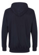 Thumbnail Cardigan zippé à capuche uni marine en coton et 2 poches latérales - Image 2