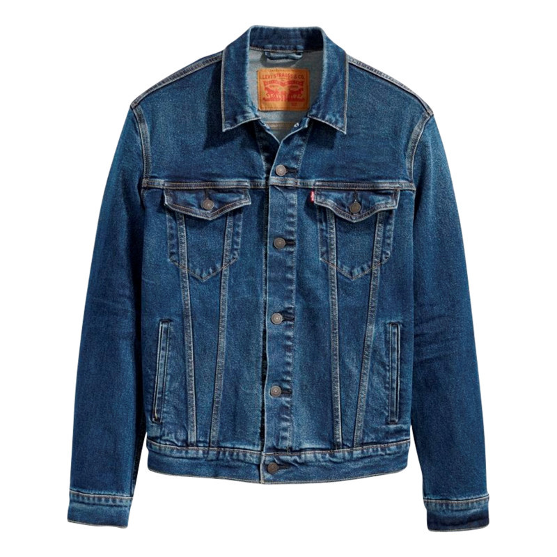 Levi's® - Veste Jean Unie En Coton Avec 2 Poches Plaquées Poitrine Boutonnées - Stone
