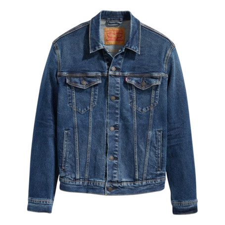 Veste Jean unie en coton avec 2 poches plaquées...