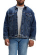 Thumbnail Veste Jean unie en coton avec 2 poches plaquées poitrine boutonnées - Image 2