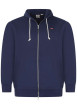 Thumbnail Cardigan zippé Levi's® en coton marine uni avec une coupe droite