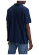 Thumbnail Polo en maille piquée de coton bleu marine à col boutonné et Batwing poitrine - Image 2