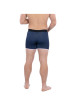 Thumbnail Boxer marine uni avec une coupe fermée et nom de la marque brodé - Image 2