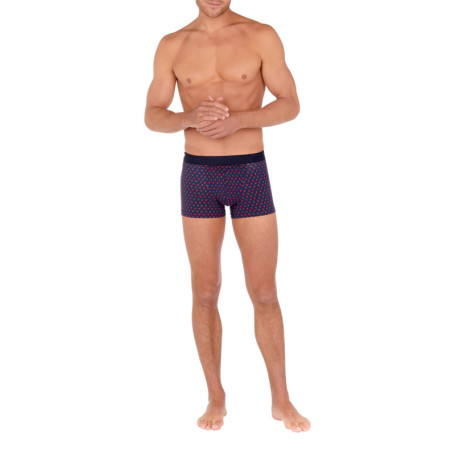 Boxer classique marine fantaisie avec motif...