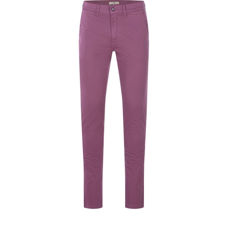 Lcdn - Pantalon Framboise Pour Homme En Maille Nid D'abeille Coupe Slim Young - Rose