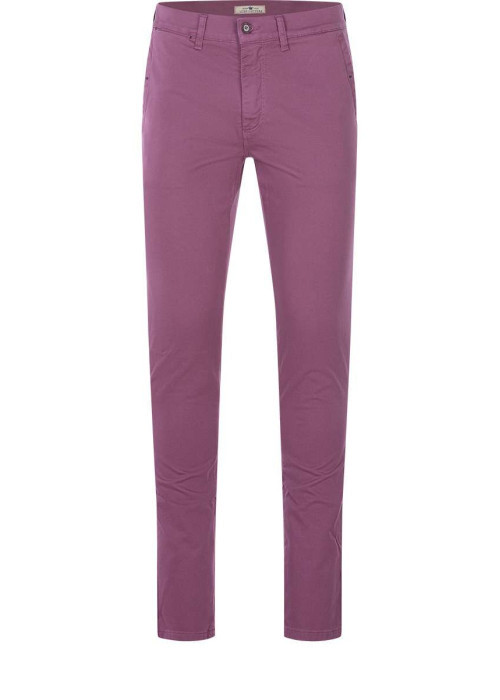 Pantalon framboise pour homme en maille nid d'abeille coupe slim YOUNG