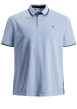 Thumbnail Polo ciel pour homme avec logo en coton coupe droite PAULOS