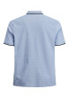 Thumbnail Polo ciel pour homme avec logo en coton coupe droite PAULOS - Image 2