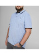 Thumbnail Polo ciel pour homme avec logo en coton coupe droite PAULOS - Image 3