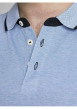 Thumbnail Polo ciel pour homme avec logo en coton coupe droite PAULOS - Image 5