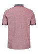 Thumbnail Polo rouge pour homme avec logo en coton coupe droite PAULOS - Image 2