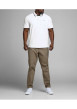 Thumbnail Polo blanc pour homme avec logo en coton coupe droite PAULOS - Image 3