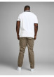 Thumbnail Polo blanc pour homme avec logo en coton coupe droite PAULOS - Image 4
