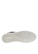 Thumbnail Baskets montantes divers cuir bleu marine et taupe à semelle sneakers plate et à lacets ronds tressés - Image 6