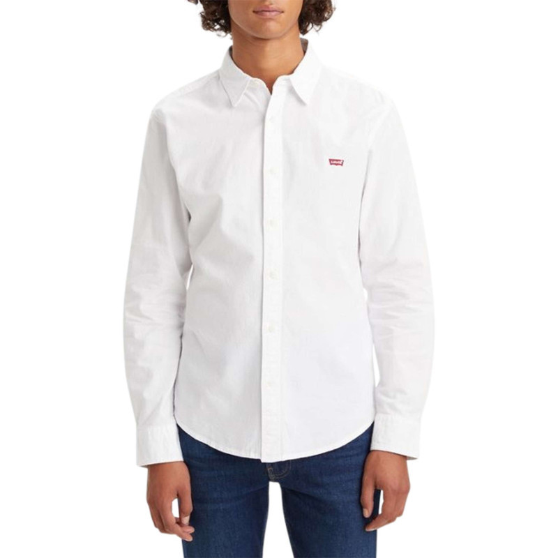 Levi's® - Chemise Blanche En Coton Unie Avec Une Coupe Ajustée Et Un Col Français - Blanche Levi's® - Chemise Blanche En Coton Unie Avec Une Coupe Ajustée Et Un Col Français - Blanche