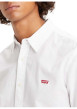 Thumbnail Chemise blanche en coton unie avec une coupe ajustée et un col français - Image 3