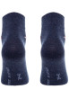 Thumbnail Lot de 2 paires de chaussettes basses en coton mélangé bleues unies avec logo - Image 2