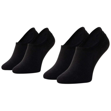 Lot de 2 paires de chaussettes basses en coton...