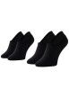 Thumbnail Lot de 2 paires de chaussettes basses en coton mélangé noires unies invisibles