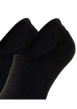 Thumbnail Lot de 2 paires de chaussettes basses en coton mélangé noires unies invisibles - Image 4