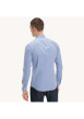 Thumbnail Chemise bleu ciel unie à coupe ajustée à col français et à fermeture boutonnée - Image 2