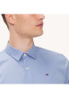 Thumbnail Chemise bleu ciel unie à coupe ajustée à col français et à fermeture boutonnée - Image 3