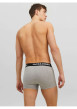 Thumbnail Lot de 3 boxer en coton multicolore uni avec une coupe fermée et nom imprimé - Image 7