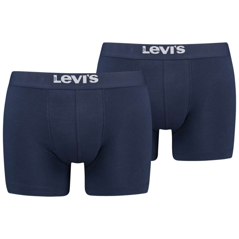 Levi's® - Lot De 2 Boxers Marine En Coton Biologique Et Avec Une Ceinture élastiquée - Marine Levi's® - Lot De 2 Boxers Marine En Coton Biologique Et Avec Une Ceinture élastiquée - Marine