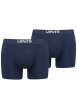 Thumbnail Lot de 2 Boxers marine en coton biologique et avec une ceinture élastiquée