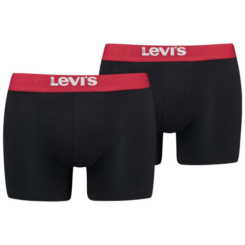 Levi's® - Lot De 2 Boxers Noirs En Coton Biologique Et Avec Une Ceinture élastiquée - Noir Levi's® - Lot De 2 Boxers Noirs En Coton Biologique Et Avec Une Ceinture élastiquée - Noir