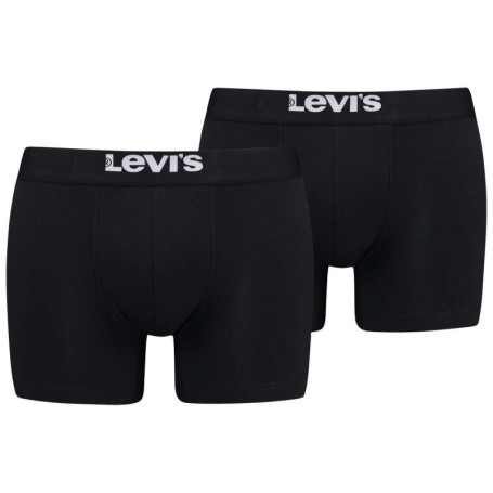 Lot de 2 Boxers noirs en coton biologique avec...
