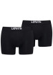 Thumbnail Lot de 2 Boxers noirs en coton biologique avec une ceinture élastiquée