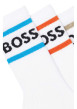 Thumbnail Lot de 3 paires de chaussettes hautes en coton mélangé blanches - Image 2