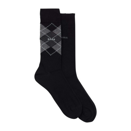 Lot de 2 paires de chaussettes hautes en coton...
