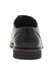 Thumbnail Derbies en cuir noir à talon décroché bas, lacet tressé et trépointe marron - Image 6