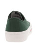 Thumbnail Baskets basses en toile de coton verte à semelle plateforme écrue vulcanisée - Image 7