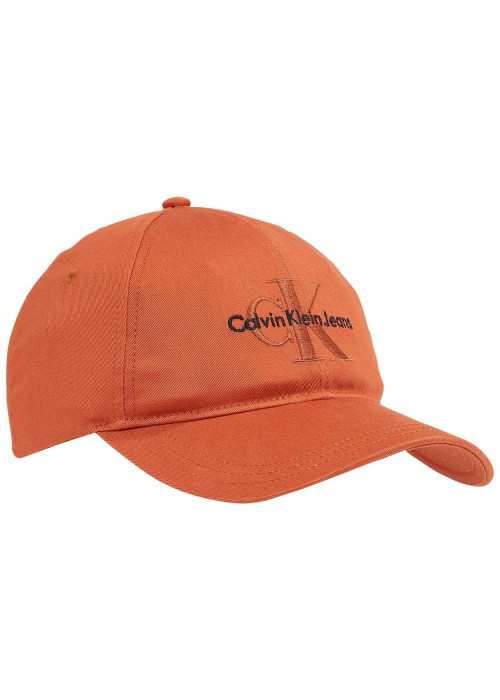 Casquette Dad Cap en coton biologique caramel unie avec broderies sur le pan