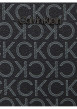 Thumbnail Sacoche noire grainée avec monogramme blanc imprimé et bandoulière réglable - Image 4