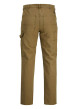 Thumbnail Pantalon en coton Kane Carpenter camel uni avec une coupe droite - Image 4